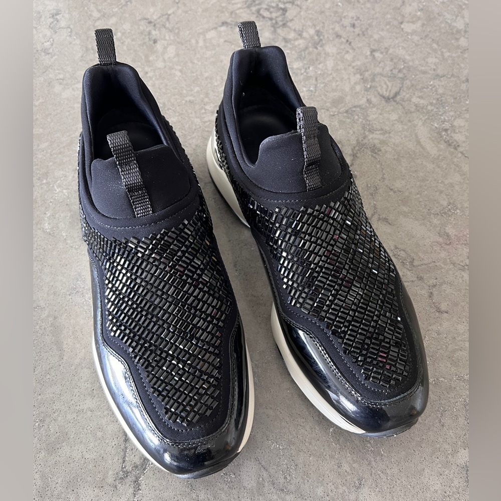 Black&white Salvatore Ferragamo sneakers.